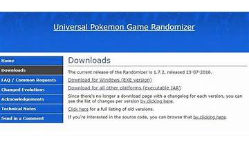 Universal Pokemon Game Randomizer for Windows - Download it from Habererciyes for free